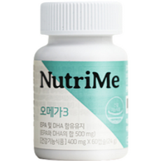 NutriMe Omega-3膠囊, 60顆, 1個
