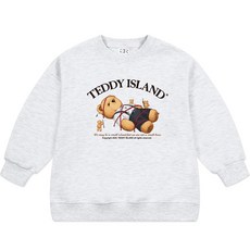 nykids 兒童款 Teddy Island 寬鬆版型大學T T083