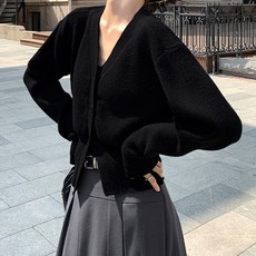 Lemon Soul Haven 女款V領針織開襟衫