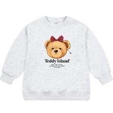 nykids 兒童款泰迪島寬鬆版大學T T099