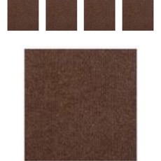 Sionnet 陽台客廳防滑易貼拼接磁磚地墊地毯, 棕色, 5個