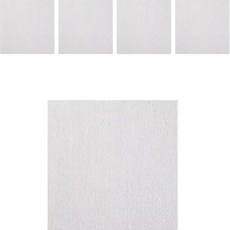 Sionnet 客廳陽台易貼防滑拼接磁磚地墊地毯, 白色, 5個