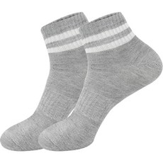 르블랑 스포츠 양말 장목양말 2개, 그레이