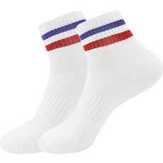 Le Blanc 運動襪 短襪 2雙, 藍色 + 紅色