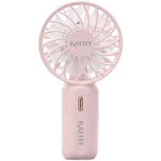 캣티 허리케인 포켓팬 휴대용선풍기, 핑크, KTY-1000PKF