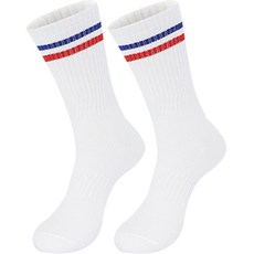 Le Blanc 運動短筒襪 2入, 藍色 + 紅色