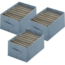 옥스포드 통풍 옷 정리함 9칸, 그레이, 3개