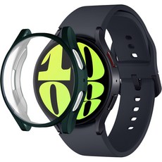 SPACE SHIELD Galaxy Watch 6 相容全覆蓋保護殼 40mm, 高山綠