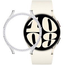 스페이스쉴드 갤럭시워치 6 호환 샤인큐빅 범퍼 케이스, 투명