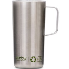 아소부 재생 진공 보온보냉 스테인레스 타워 머그컵 600ml, 리싸이클, 1개