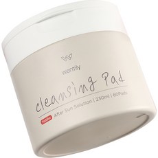 warmly 幼兒防曬後解決方案潔膚棉片, 1個, 60入