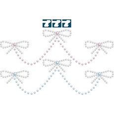 instant tattoo TTT 紋身珍珠蕾絲, 混合顏色, 1個