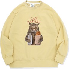 오티디 프리미엄 쮸리 캣베이커리 오버핏 맨투맨