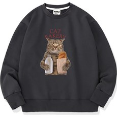 OTD 頂級毛圈布 貓咪麵包店 寬鬆大學T