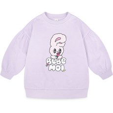 milk mile 童款艾絲樂小兔聯名玫瑰兔兔泡泡袖上衣