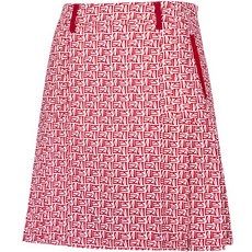 KIM YOUNG JOO SPORTS Kim Young Joo女款高爾夫圓弧彈性彈力褶皺雙口袋裙 K3MWSK2322