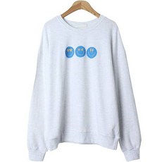 린다샵 쇼시크 라운드넥 스마일 긴팔 맨투맨 cpt13142k37