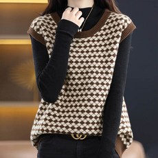 andstyle 女性 B6 密織菱格紋針織背心 261375