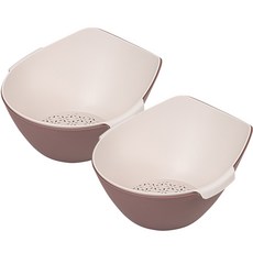 EASY&FREE Grip&Bowl 日常攪拌碗 隨機出貨, 瀝水籃(2入) + 攪拌碗(2入)