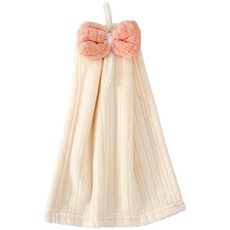 Market Pio 廚房蝴蝶結掛環抹布擦手巾 Type1, 單一顏色, 3個