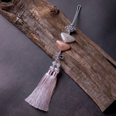 아가명주 한복 소품 삼각자개 매듭 노리개