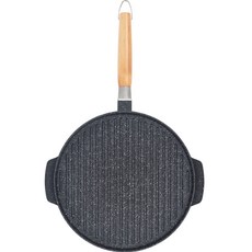 bella cuisine 露營雙面烤盤 烤盤, 直徑 30 厘米 x 高 3 厘米, 1個, 30cm