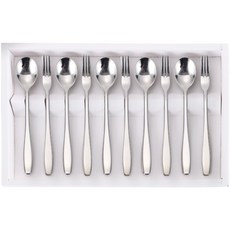 SMF 鏡面茶匙水果叉組, 基本, 茶匙 5入 + 水果叉 5入