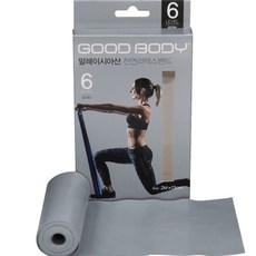 GOOD BODY 健身帶, 灰色 (Lv6)