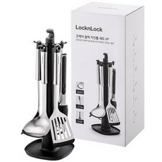 LocknLock 樂扣樂扣 Good Care不鏽鋼廚具組, 黑色, 6種