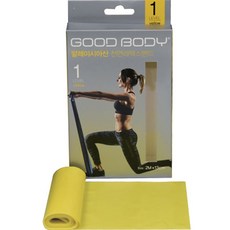굿바디 피트니스 밴드, 옐로우(Lv1), 1개