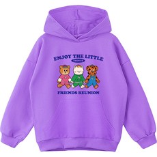 제니 여아용 오버핏 ASU 프렌즈 후드 티셔츠