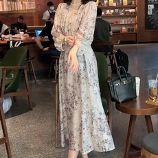 비비에모 브이넥 가슴 절개 원피스 04592