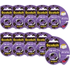 3M Scotch 禮物包裝用膠帶切割器 19mm*16.5m, 混色, 10個