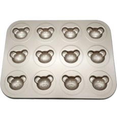 B Home Baking 深款小熊烤盤 12格, 1個