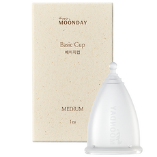 해피문데이 베이직 생리컵, 중형, 1개입, 1개