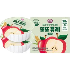 또또맘 우리아이 영양가득 또또 퓨레 2p, 사과맛, 200g, 1개