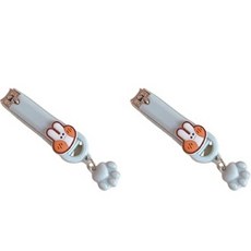 미니 가정용 휴대용 손톱깎이, 토끼, 2개