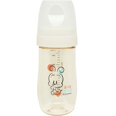 BOBDOG PPSU Bebe Chok Chok 奶瓶 無奶嘴 270ml, 奶油白, 1個