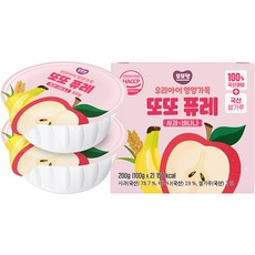 또또맘 우리아이 영양가득 또또 퓨레 2p, 혼합맛(사과/바나나), 200g, 1개