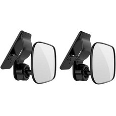 JOYMULTI 嬰兒車方形後視安全鏡, 黑色, 2個