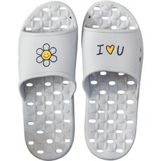 SHABATH Smile Bath防滑浴室拖鞋, 灰色