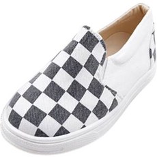 아동용 풋풋 체커 슬립온