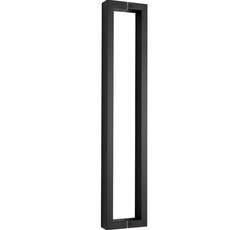 Cholmuldaejang 強化玻璃門把手 600 不鏽鋼方形 黑色, 1個