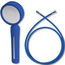 Aqua Duo Blossom 淋浴 + PVC 淋浴軟管 1.5m 套裝, 1組, 鈷藍色