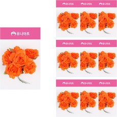 Uniart 新오구人造花, 螢光橘色, 10個