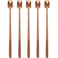 S126普羅旺斯現代茶匙系列, 玫瑰金, 5個