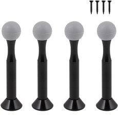 五金大王韓國產鋁製門擋 90mm 黑色 4入, 1個