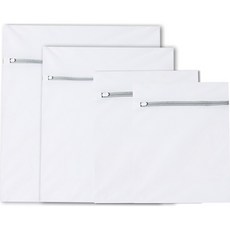 PDS리빙 얇은 메쉬 세탁망 특대 + 대 + 중 + 소 세트, 그레이, 1세트