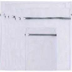 PDS Living 粗網眼洗衣袋 特大 + 大 2入 + 中 2入 + 小 套組, 灰色, 1套