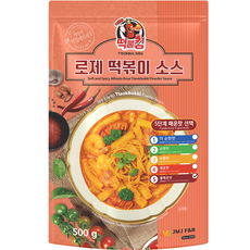 Tteokbulking 玫瑰炒年糕調理醬包 辣味, 1個, 500g